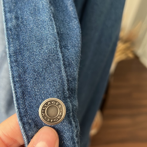 VINTAGE NWT Deadstock 90s Villager Sport Western Denim Jacket - Picture 6 of 9